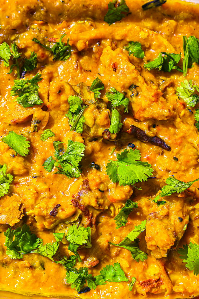 Assamese Muri Ghonto ~ fish head with mung beans & spices