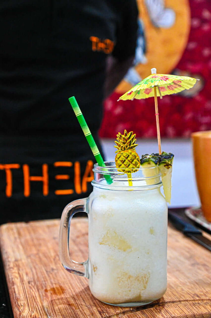 Tropical Piña Colada with Vanilla Bean Infused Rum