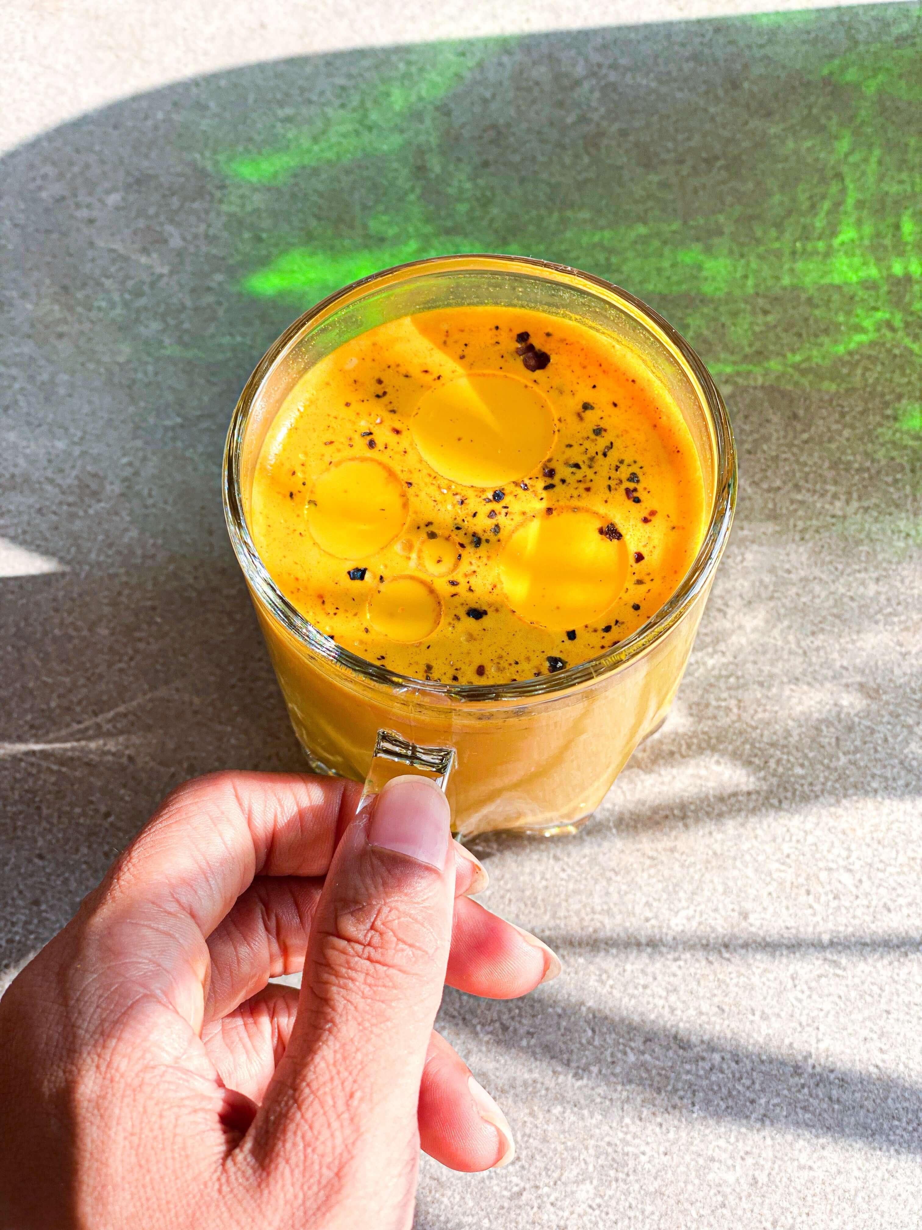 Turmeric latte Golden milk Haldi Doodh