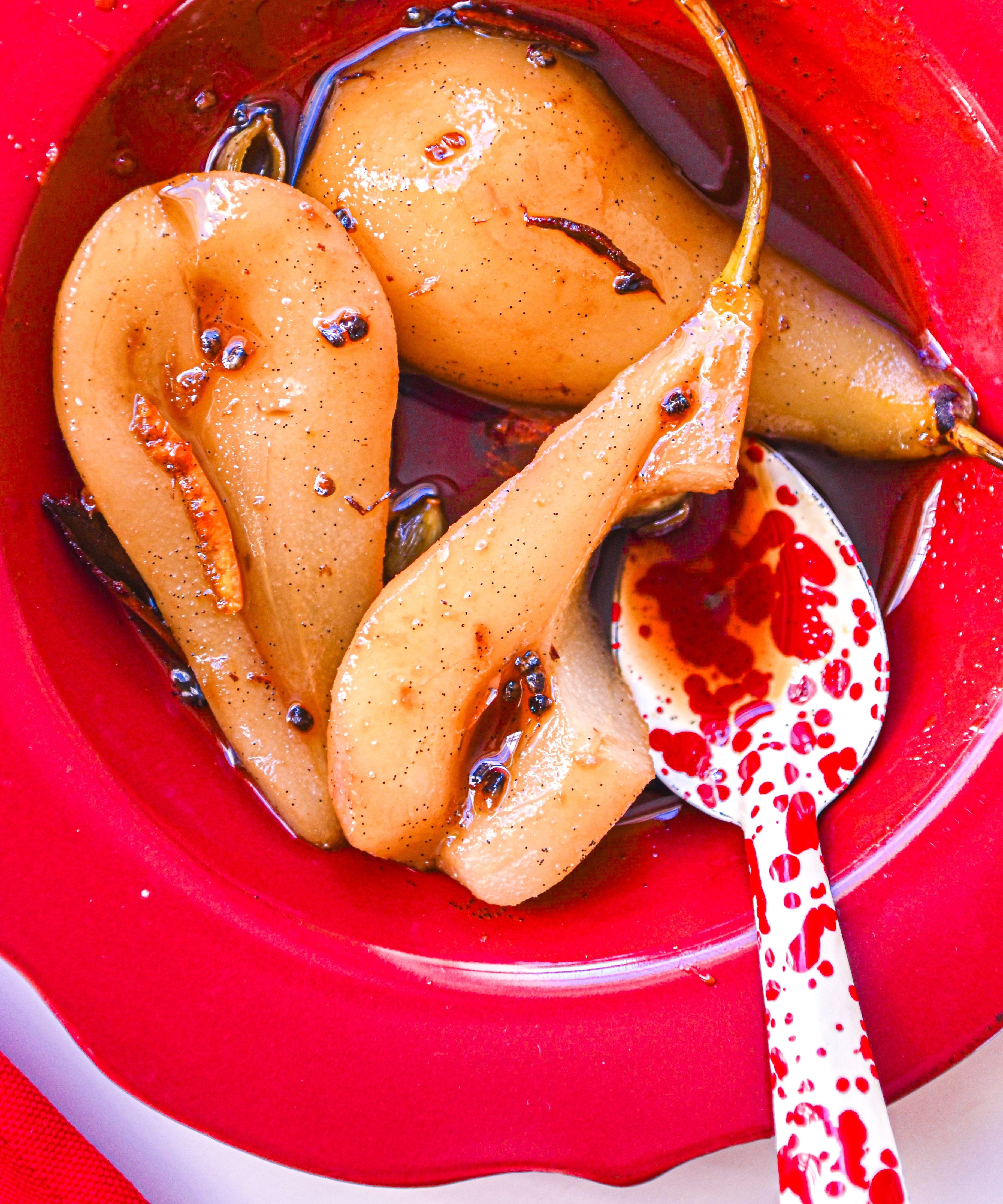 Spiced Poached Pears of The Season