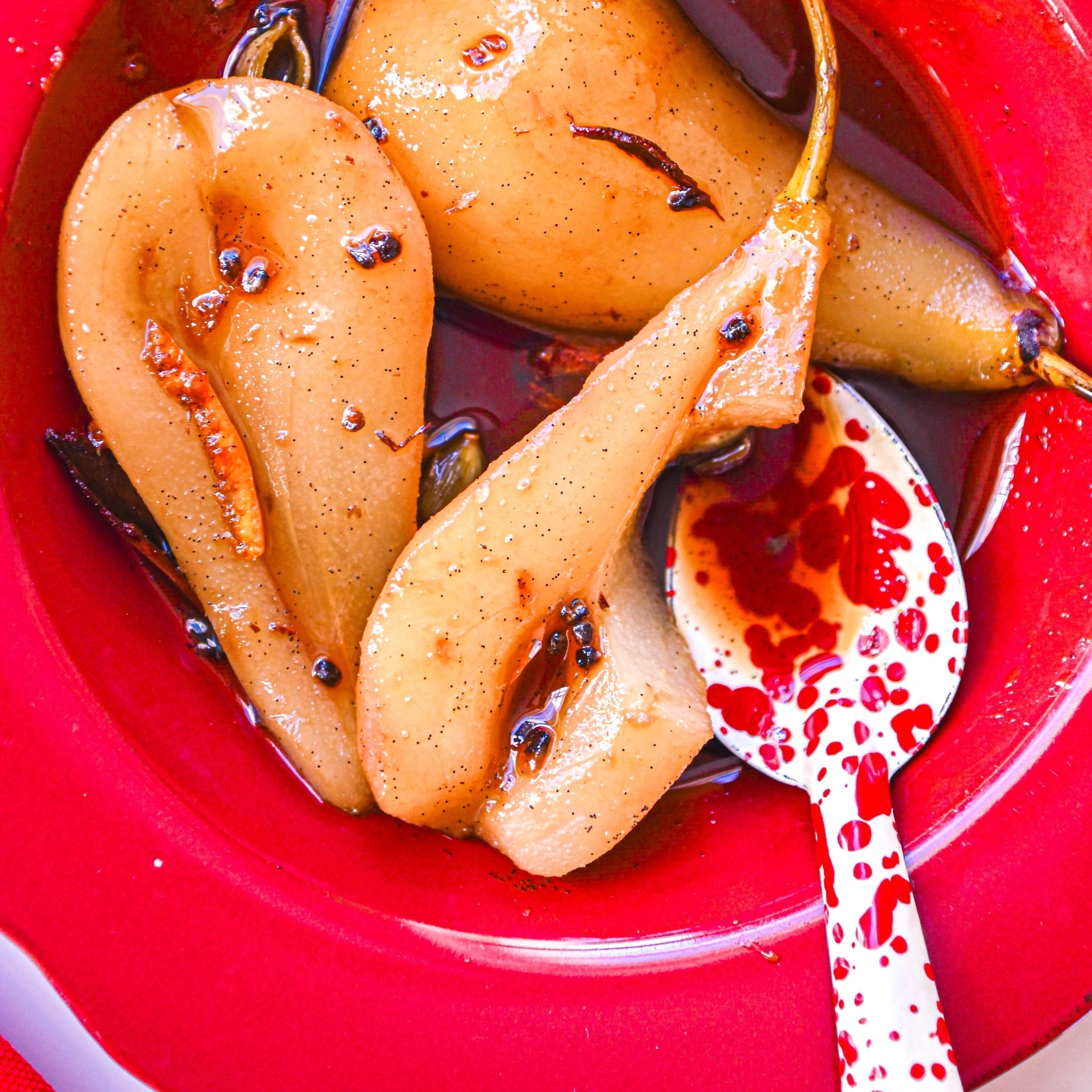 Spiced Poached Pears of The Season
