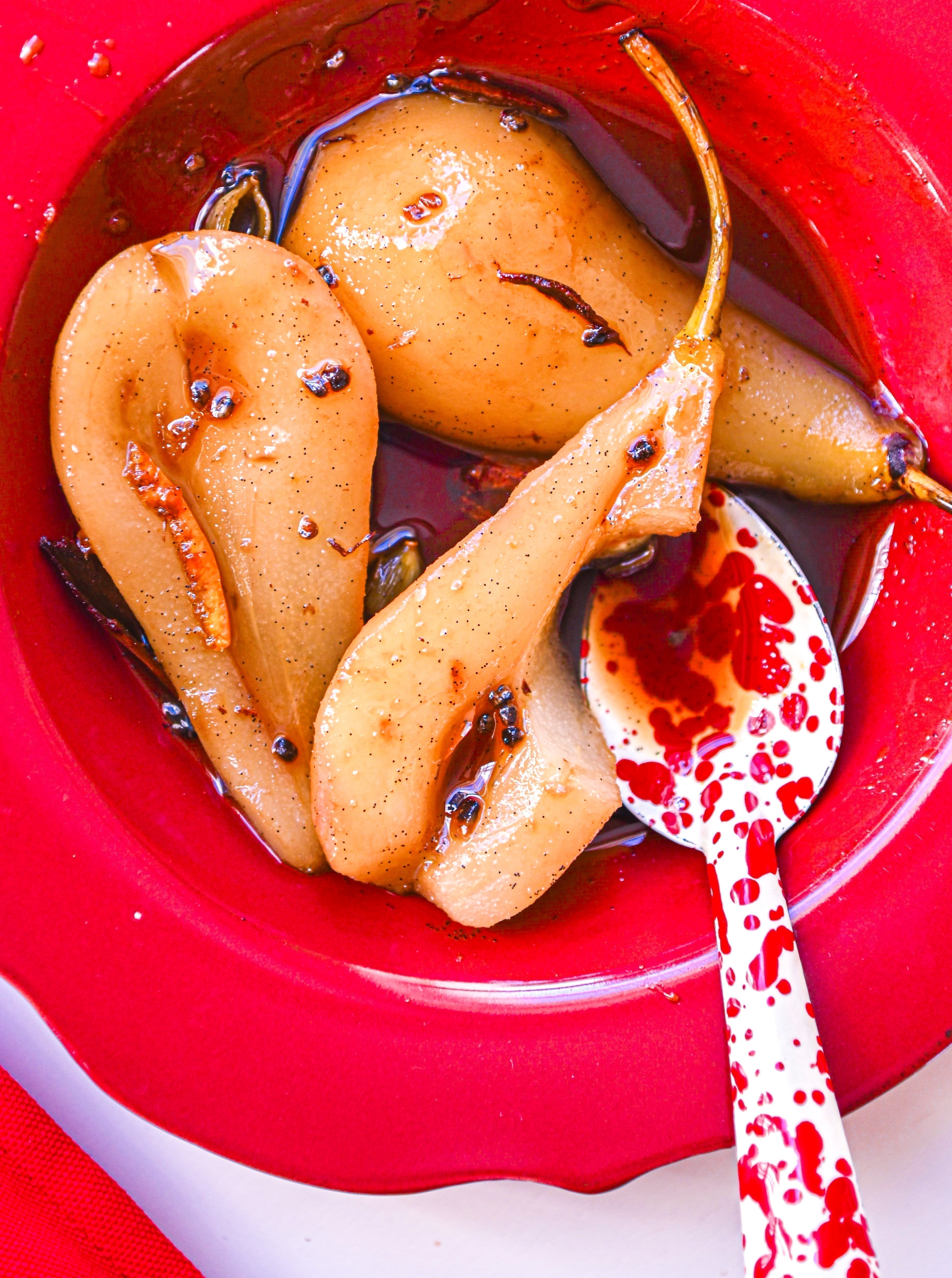 Spiced Poached Pears of The Season
