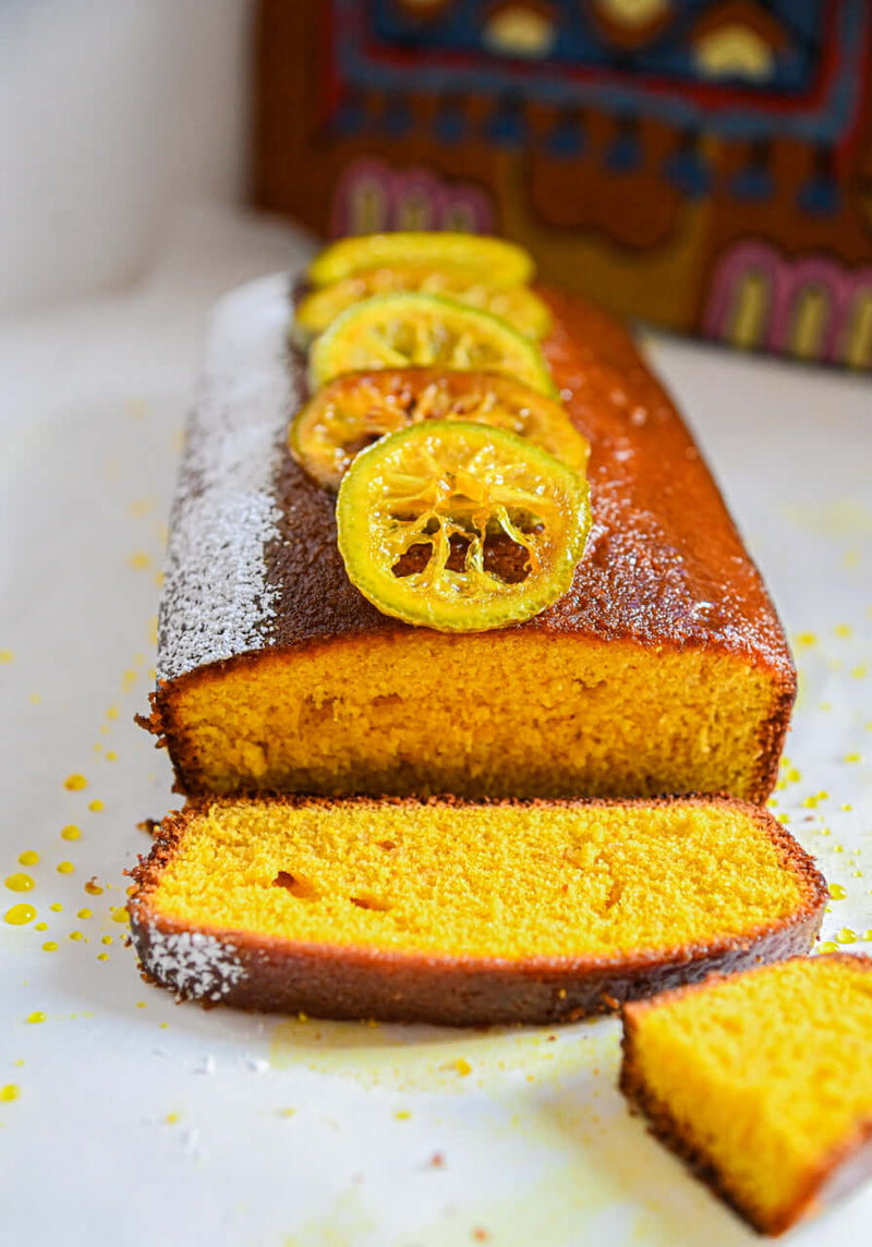 Lakadong Turmeric Candied Lemon Cake