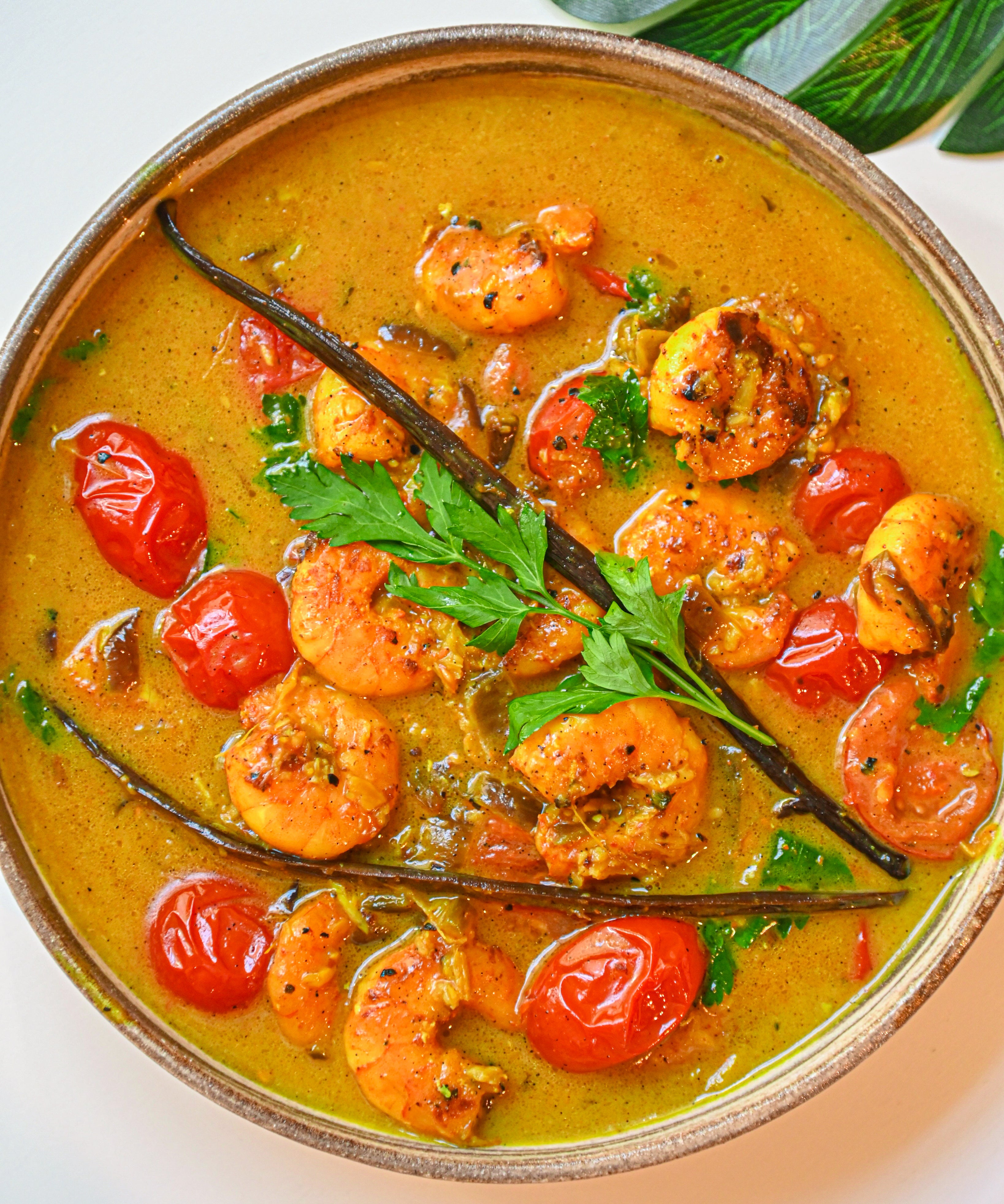 Paradise Prawns Curry with Vanilla bean and Coconut