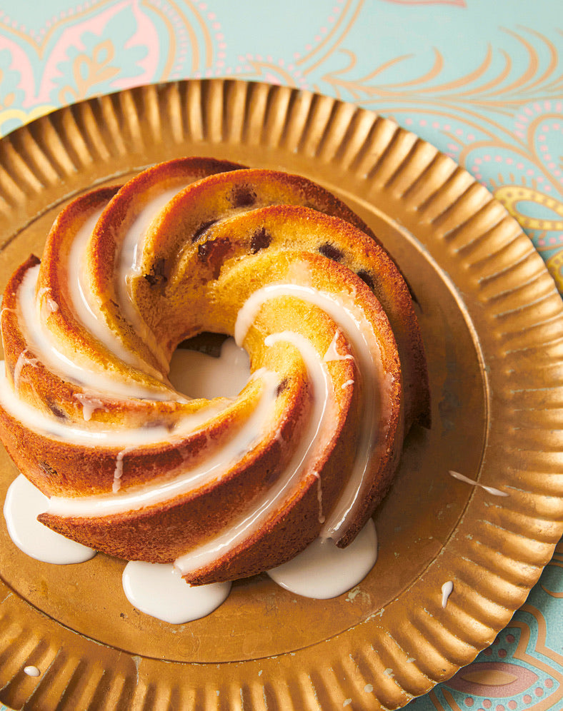 Cardamom, Marzipan & Cherry Bundt