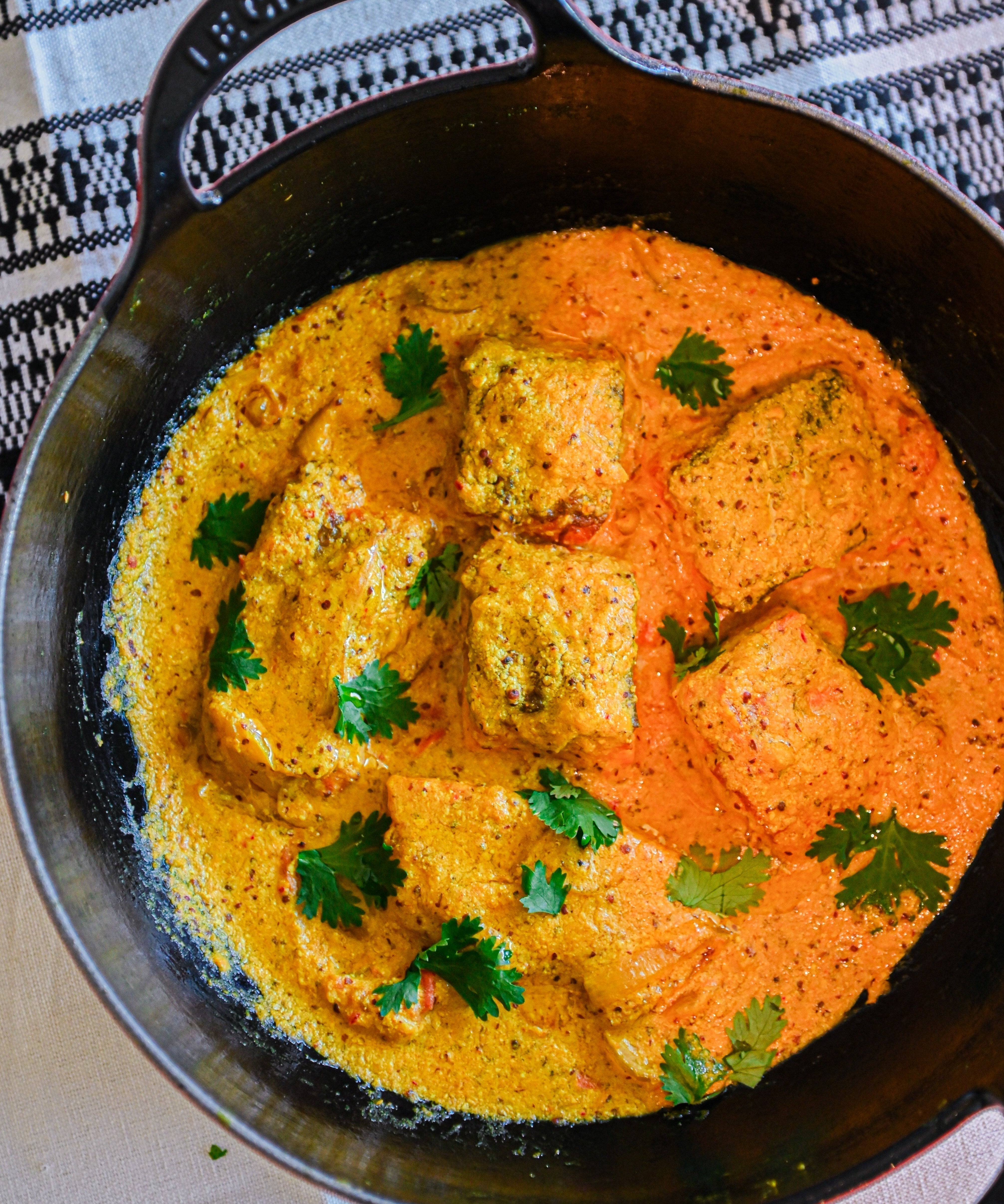 Shorshe Salmon (in Turmeric & Mustard Seeds Paste)