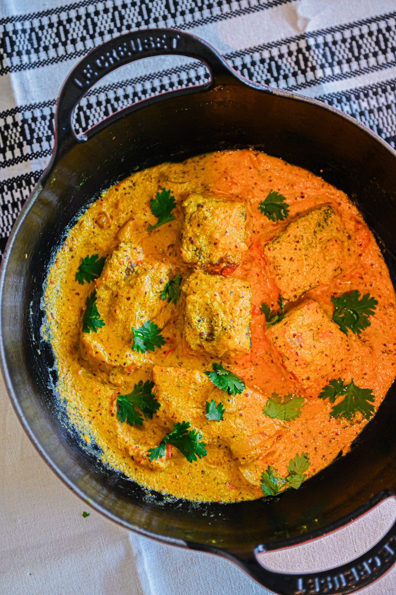 Shorshe Salmon (in Turmeric & Mustard Seeds Paste)